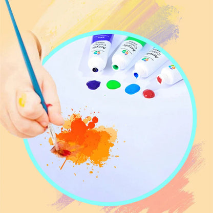 Acrylic Paint Set 12/18/24/36 Colors 12ml Tubes Non-Toxic Waterproof Art Craft Paints for Artists Kids Beginners School Supplies    Home Decor Supply | Online Retail | ShoreShopper.com