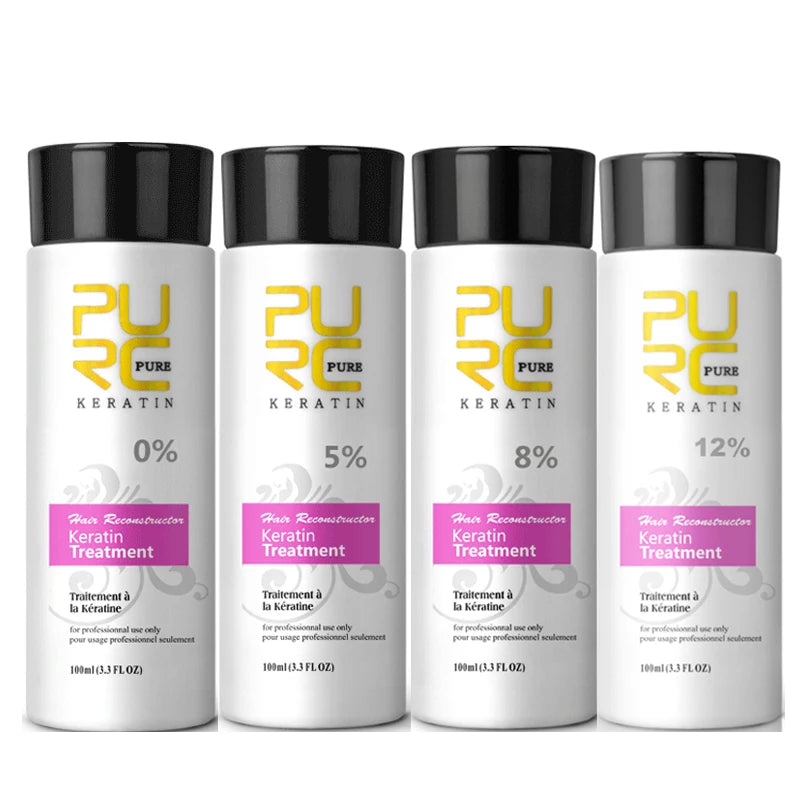 PURC Brazilian Keratin Hair Treatment Keratin Straightening Curly Hair Smoothing Repair Permed Damaged Hair Care Products - ShoreCo.Shop