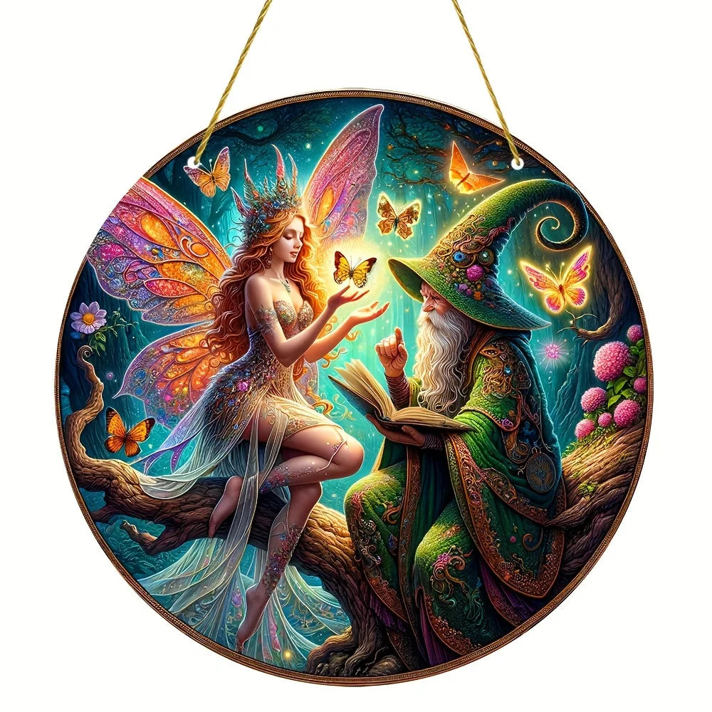 Enchanting Elf Fairy Acrylic Sun Catcher Window Door Display, Seasonal Summer Decor - for Home, Bar, for Daily Christmas Decor    Your Coastal Marketplace | Shoreshopper.com
