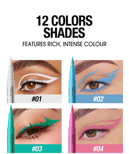 Red Wine Black Waterproof Eyeliner Pencil Untra-fine Liquid Eye Liner Pen Quick Dry Long Lasting Non Smudge Makeup Cosmetics - ShoreCo.Shop