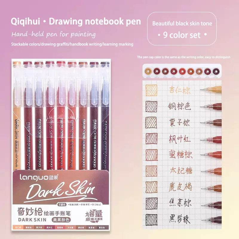 Languo 27-207 Colors Of One Set Drawing Handbook Pens Student DIY Graffiti Multi-Color Gel Pen Writing Marker Stationery    Home Decor Supply | Online Retail | ShoreShopper.com