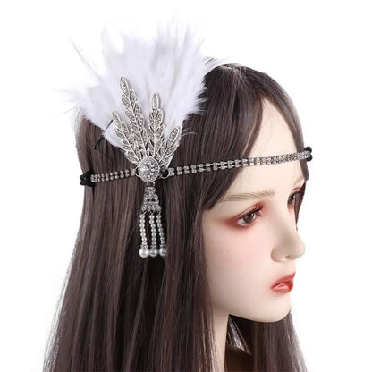 Gatsby Cosplay Dress Headwear Diamond Feather Headwear Korean Style Headband Masquerade Party Accessories Sequin Hair    Your Coastal Marketplace | Shoreshopper.com