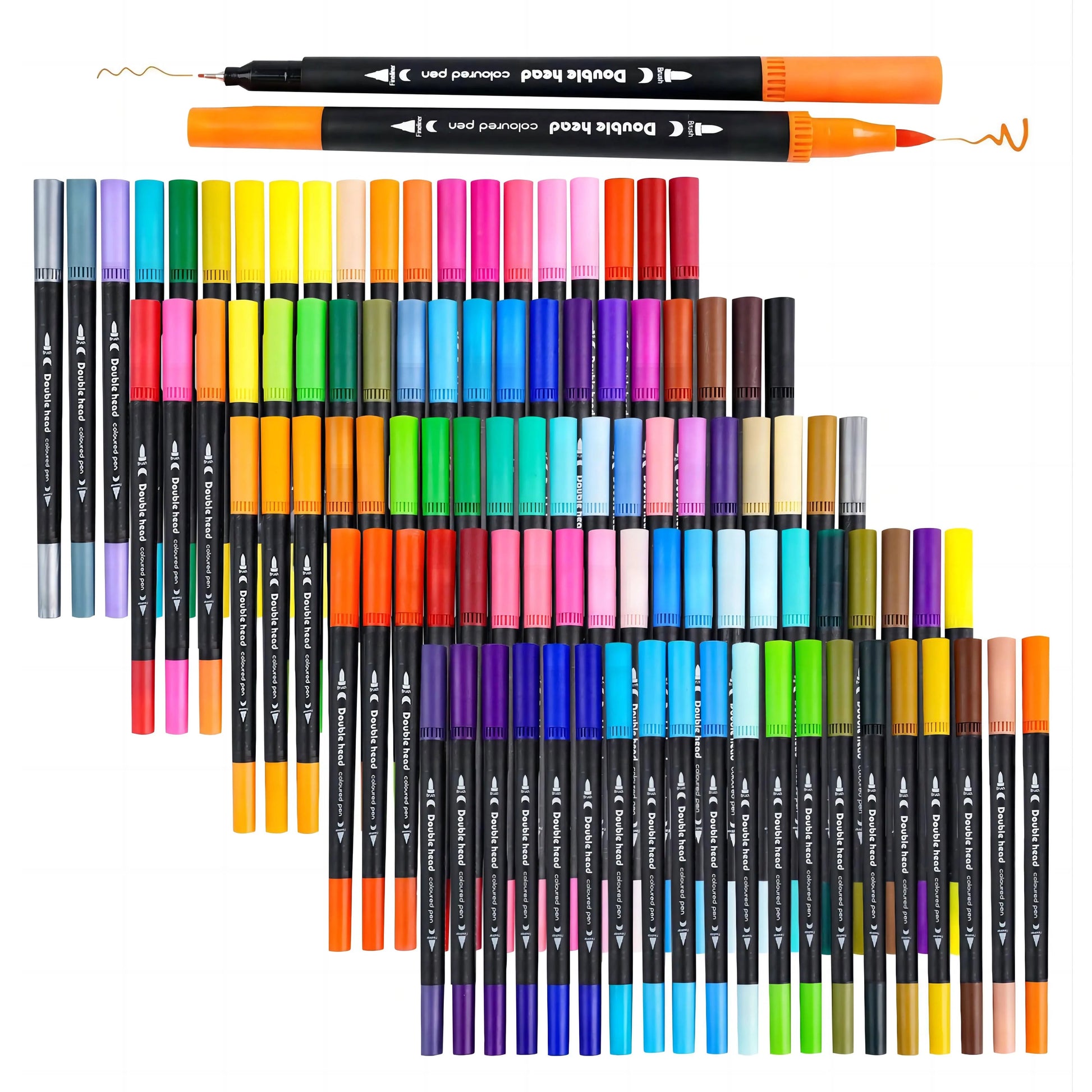 12/24/36/60/80/100/120PCS Dual-Tip Marker Pens Set Watercolor Brush Pens, Art Supplies for Coloring, Excellent Gift for Students    Home Decor Supply | Online Retail | ShoreShopper.com