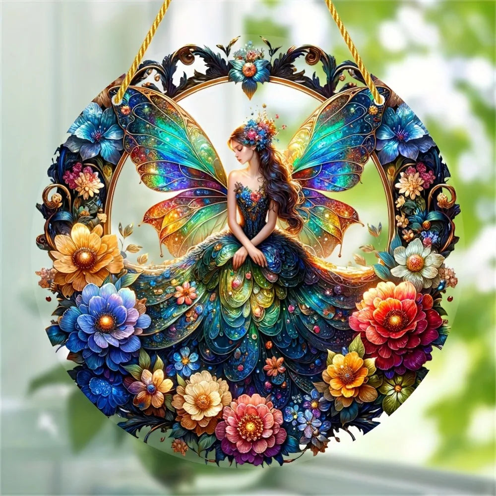 Enchanting Elf Fairy Acrylic Sun Catcher Window Door Display, Seasonal Summer Decor - for Home, Bar, for Daily Christmas Decor    Your Coastal Marketplace | Shoreshopper.com