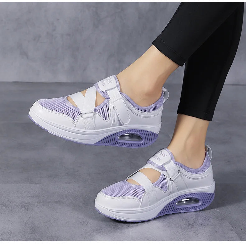 Women's Shoes 2022 Fashion Breathable Wedge Air Sneakers Lightweight Platform Sport Shoes Summer Woman Vulcanize Shoes    Your Coastal Marketplace | Shoreshopper.com