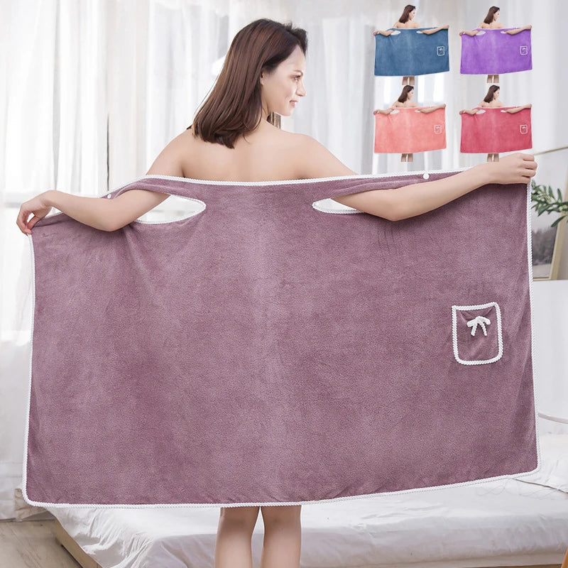  Women's Wearable Towel Skirt - Fast Drying Bath Robe Wrap for Beach, Spa, Shower & Gym | Multi-Purpose Bath Towel and Cover Up    Your Coastal Marketplace | Shoreshopper.com