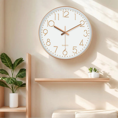 Minimalist Quartz Wall Clock Cubic Digital Clock Modern Style Silent Non Ticking Living Room Bedroom Office Clock 8/10/12 Inch    Home Decor Supply | Online Retail | ShoreShopper.com