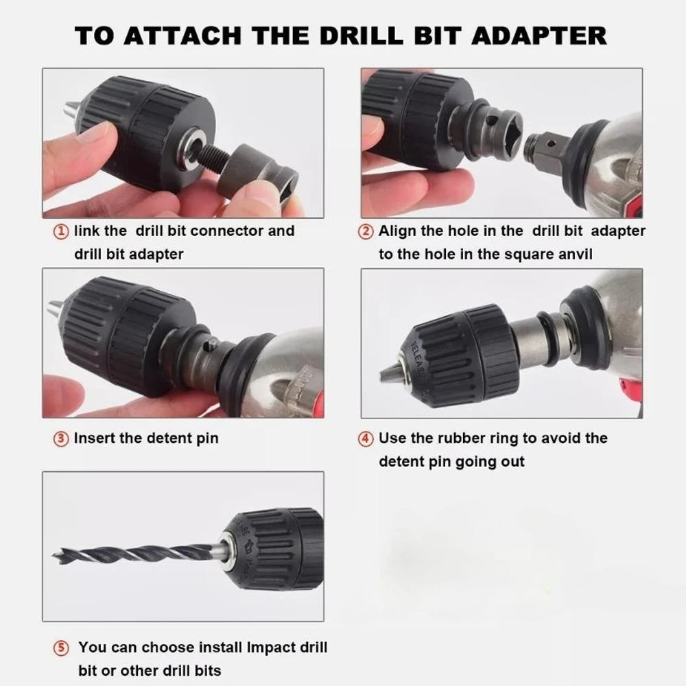 Brushless Impac Wrench 500N.m Electric Driver 1/2" Repair Cordless Screwdriver 4 Gears Power Tools for Milwaukee 18V Battery - ShoreCo.Shop