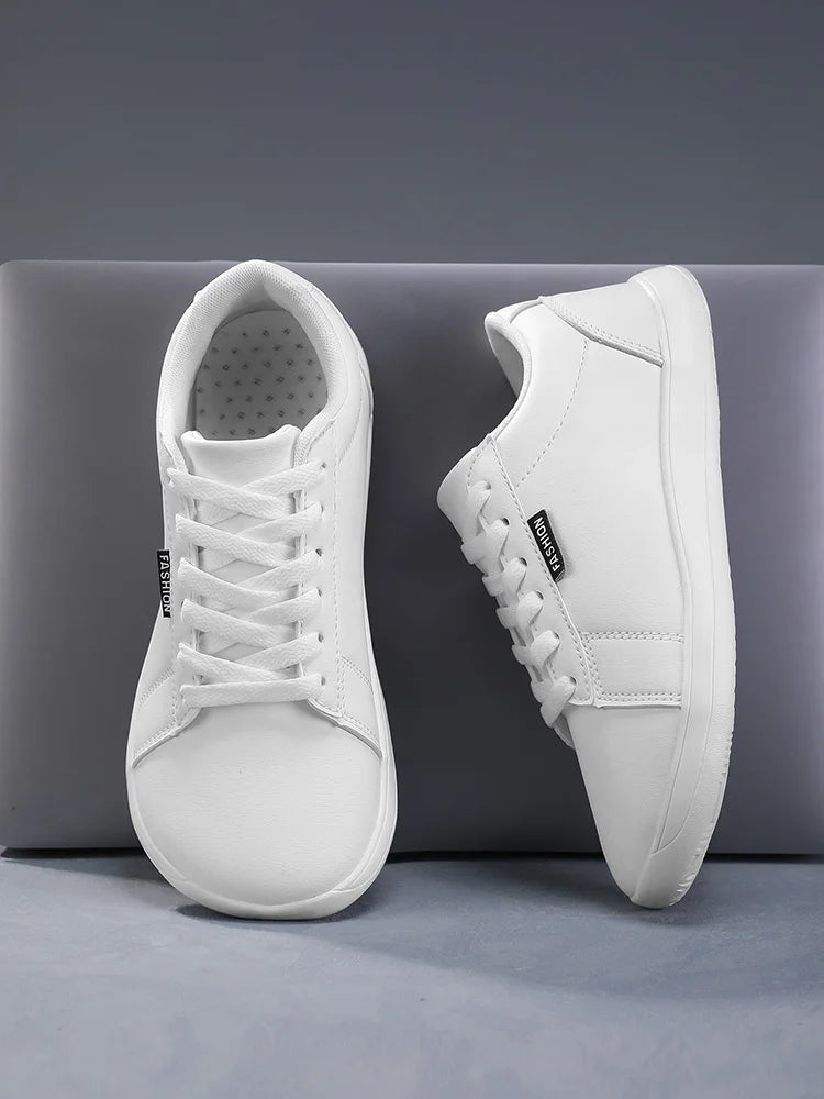 Women Shoes Wide Barefoot Shoes for Women Minimalist Artificial Leather Casual Comfortable Flats White Shoes Walking Sneakers    Your Coastal Marketplace | Shoreshopper.com