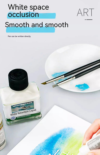 Art Masking Fluid White Latex Pigment Covering Liquid Painting Beginner Watercolor Paint Quickly for Ink Gouache Crafts Supplies    Home Decor Supply | Online Retail | ShoreShopper.com
