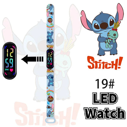 Disney Stitch Digital Kids' Watches Anime Figures LED Luminous Watch Touch Waterproof Electronic Sports Watch Kids Birthday Gift    Home Decor Supply | Online Retail | ShoreShopper.com