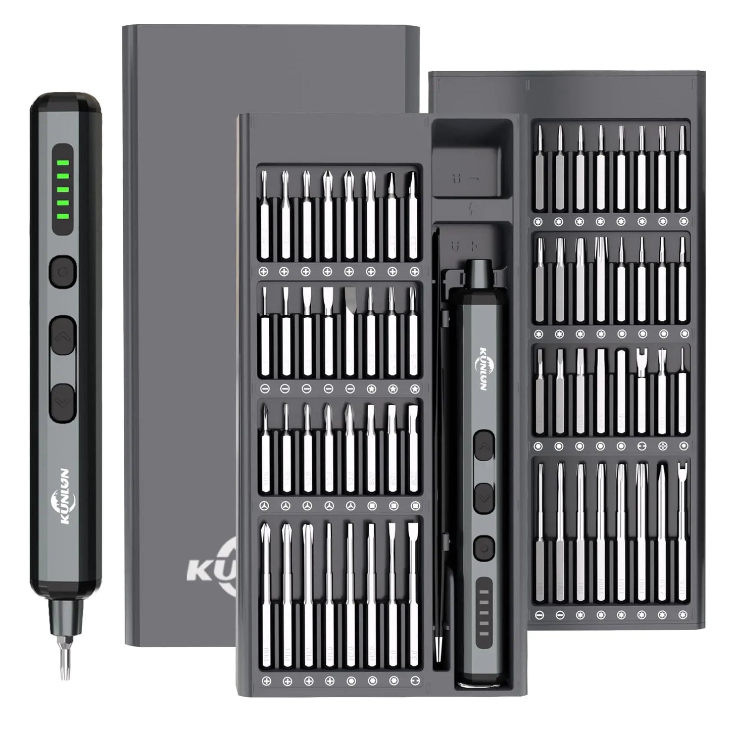 KUNLUN 68-in-1 Mini Electric Screwdriver Set, Small Electric Screwdriver Cordless with 64 Magnetic Bits, 5 Torque Settings,    Home Decor Supply | Online Retail | ShoreShopper.com