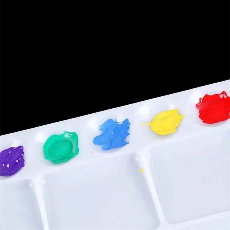1Pc Oil Paint Water Coloring Palette For Kids Children Adults Art Acrylic Drawing Tray Plastic Pallet Student Stationery    Home Decor Supply | Online Retail | ShoreShopper.com