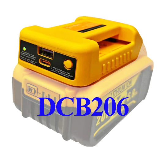Li-ion Battery Parts Adapter For DEWALT 20V DCB200 For Makita 18V BL1830 Lithium Batteries Case Type C USB Power Bank Charger    Home Decor Supply | Online Retail | ShoreShopper.com