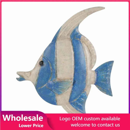Fish Wall Hanging Iron Wall Decor Creative Ornament Craft Wall Setting Marine Life Home Decoration Accessories