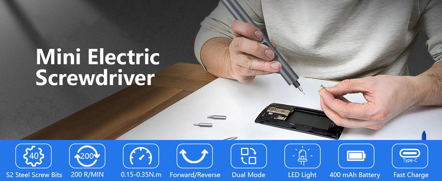 50 in 1 Precision Electric Screwdriver Set Multi-Function Power Tool with Magnetic Torx Phillips Bits for iPhone Glasses Watches    Home Decor Supply | Online Retail | ShoreShopper.com