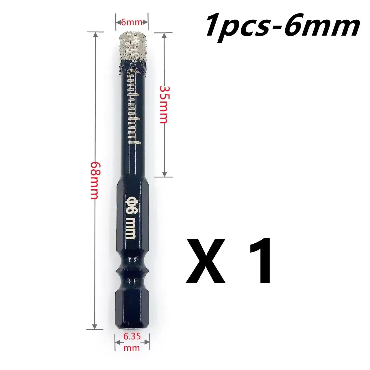 5-16mm Hexagonal Shank Brazed Dry Ceramic Tile Drill Bit Marble Granite Vitrified Tile Hole Opener Diamond Drill Bit Hole Saw    Home Decor Supply | Online Retail | ShoreShopper.com
