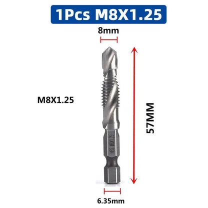 LiYu Shank Titanium Plated HSS Screw Thread Metric Tap Drill Bits Screw Machine Compound Tap M3 M4 M5 M6 M8 M10 Hand Tools    Home Decor Supply | Online Retail | ShoreShopper.com