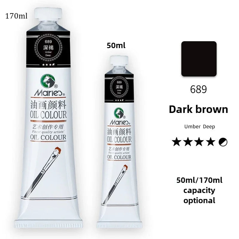 Marie's Oil Paint 170ML Oil Painting Art Creation Pigment Large Oil Paint Paint Single Commonly Used 24 Colors    Home Decor Supply | Online Retail | ShoreShopper.com