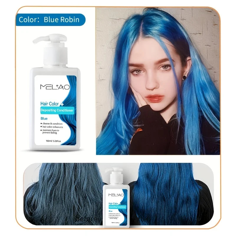 MELAO Hair Dye - Semi Permanent Hair Color Depositing Conditioner, Cruelty-free - ShoreCo.Shop