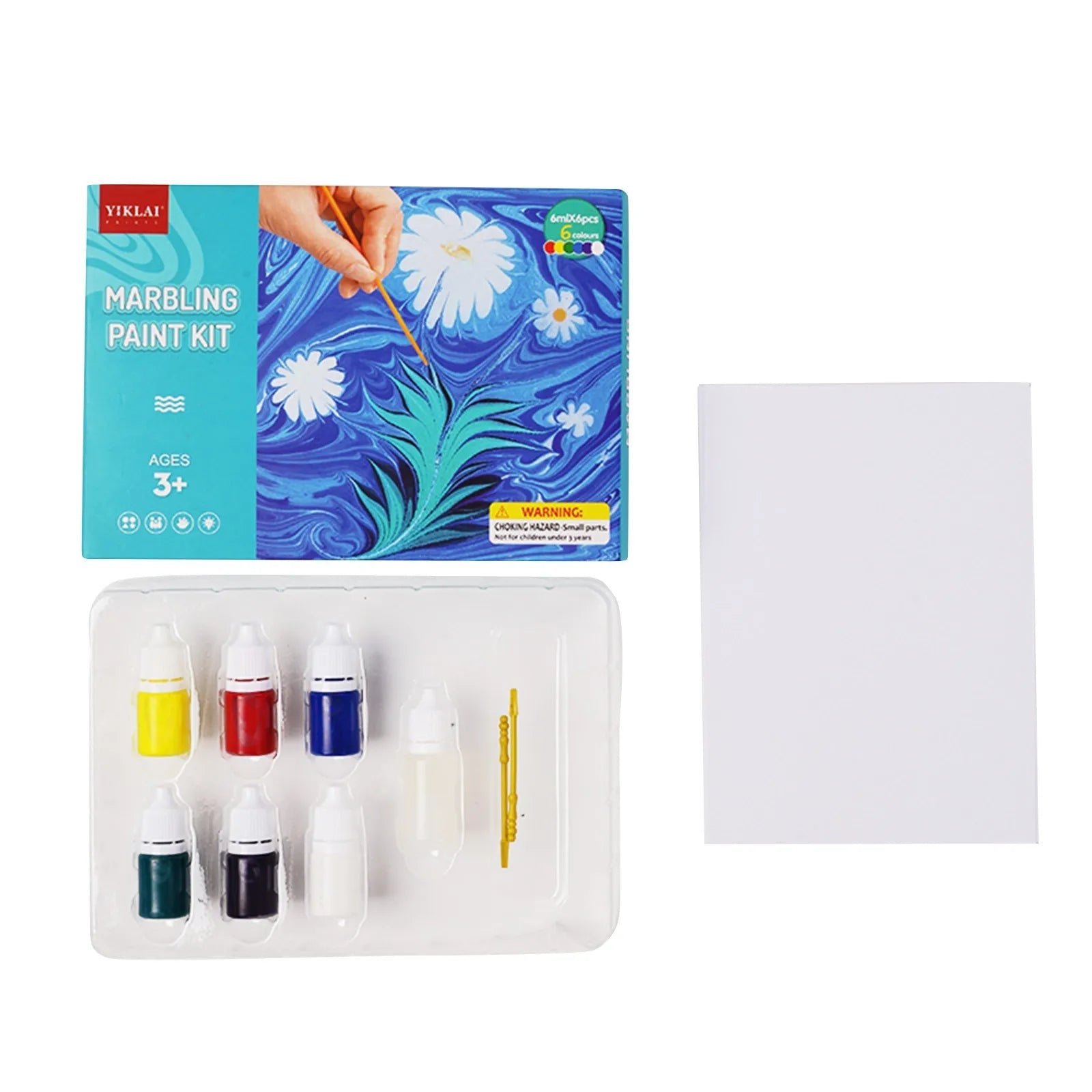 6ml Water Marbling Paint Kit Water Art Paint Set With Sketch Paper Arts Crafts For Girl Boy Creative Activities 6 Color    Home Decor Supply | Online Retail | ShoreShopper.com
