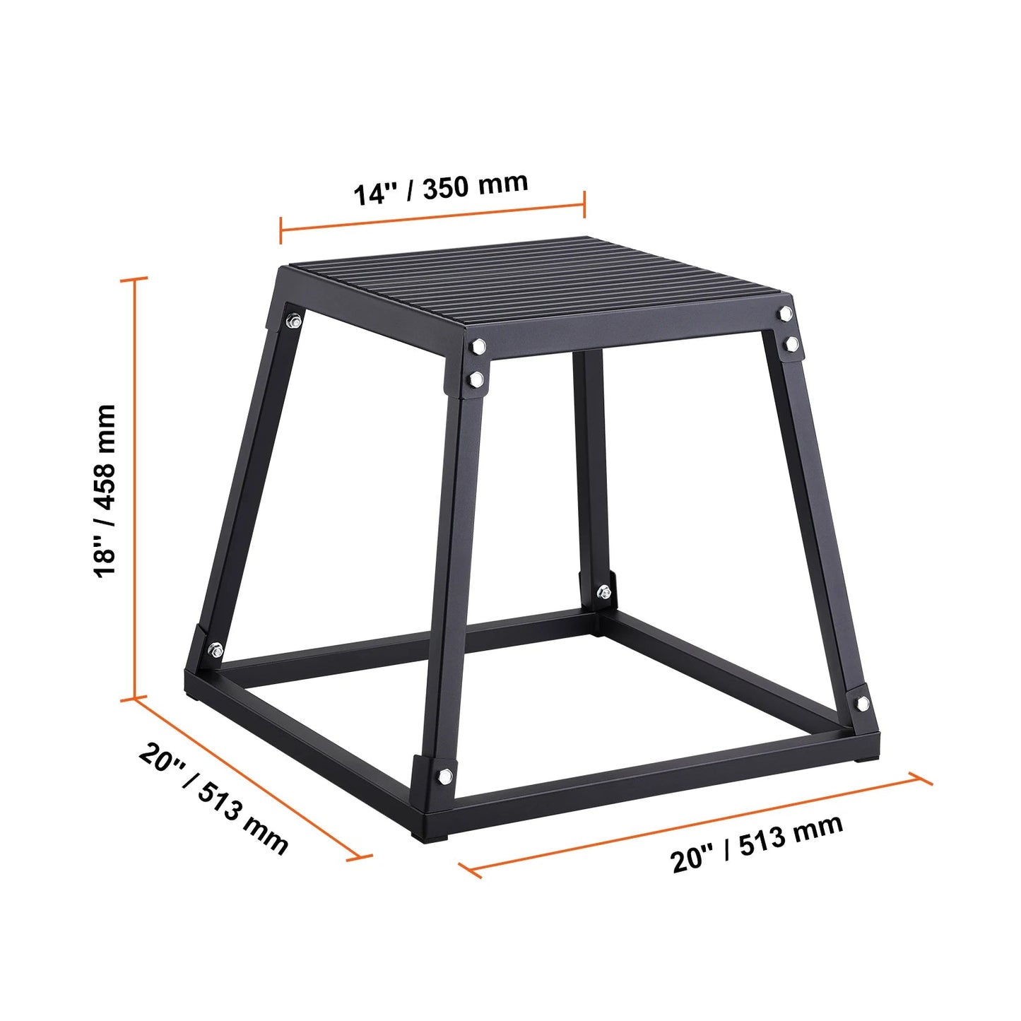 SucceBuy 12/18 Inch  Jump Box Anti-Slip Fitness Exercise Step Up Box For Home Gym Training Conditioning Strength Training    Home Decor Supply | Online Retail | ShoreShopper.com