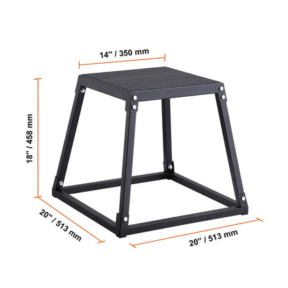 SucceBuy 12/18 Inch  Jump Box Anti-Slip Fitness Exercise Step Up Box For Home Gym Training Conditioning Strength Training    Home Decor Supply | Online Retail | ShoreShopper.com