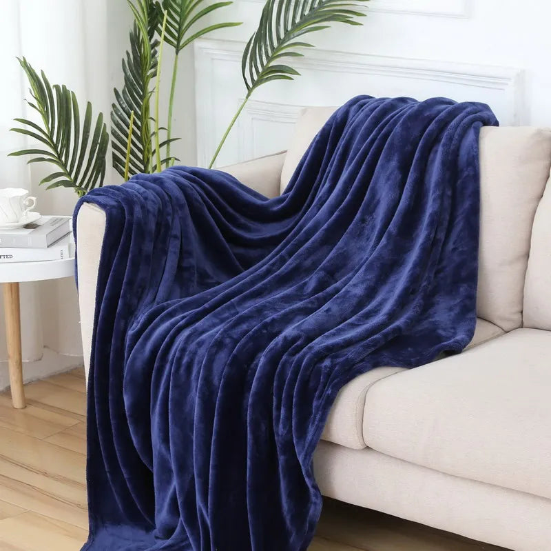 Fluffy Coral Velvet Blanket Flannel Plush Comfortable Thickened and Warm Soft Sofa Throw Blanket for Air-Conditioned Room Luxury    Your Coastal Marketplace | Shoreshopper.com