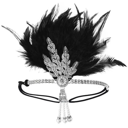 Gatsby Cosplay Dress Headwear Diamond Feather Headwear Korean Style Headband Masquerade Party Accessories Sequin Hair    Your Coastal Marketplace | Shoreshopper.com