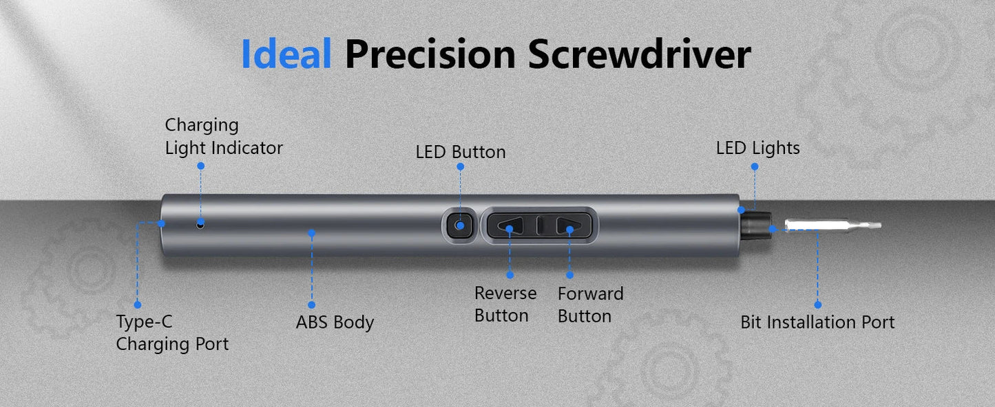 50 in 1 Precision Electric Screwdriver Set Multi-Function Power Tool with Magnetic Torx Phillips Bits for iPhone Glasses Watches    Home Decor Supply | Online Retail | ShoreShopper.com