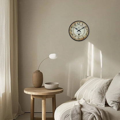 Retro“ Antoine De Praiteon a Paris Dehuis1801” Pattern Wooden Wall Clock Living Room Bedroom Kitchen Home Decoration Wall Clock Silent Quartz Clock Holiday Gift 10 Inches 12 Inches 14 Inches 16inch (Without Battery)    Home Decor Supply | Online Retail | ShoreShopper.com