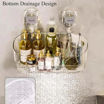 Multi-functional Bathroom Shelf with Suction Cup No Drilling Needed Shower Caddy for Shampoo Conditioner Soap Razors kitchen ﻿    Home Decor Supply | Online Retail | ShoreShopper.com