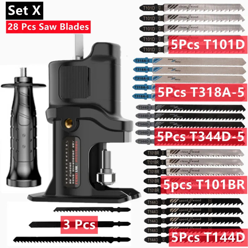 Portable Reciprocating Saw Adapter Electric Drill Modified Electric JigSaw Curve Saw Power Tool for Wood PVC Steel Pipe Cutting    Home Decor Supply | Online Retail | ShoreShopper.com