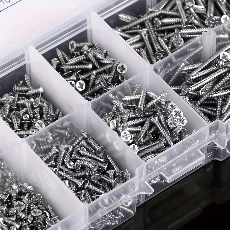 400pcs Self Tapping Wood Screws Set M2 Phillips Flat Head Sheet Metal Screw Self Tapping Screws Assortment Kit    Home Decor Supply | Online Retail | ShoreShopper.com