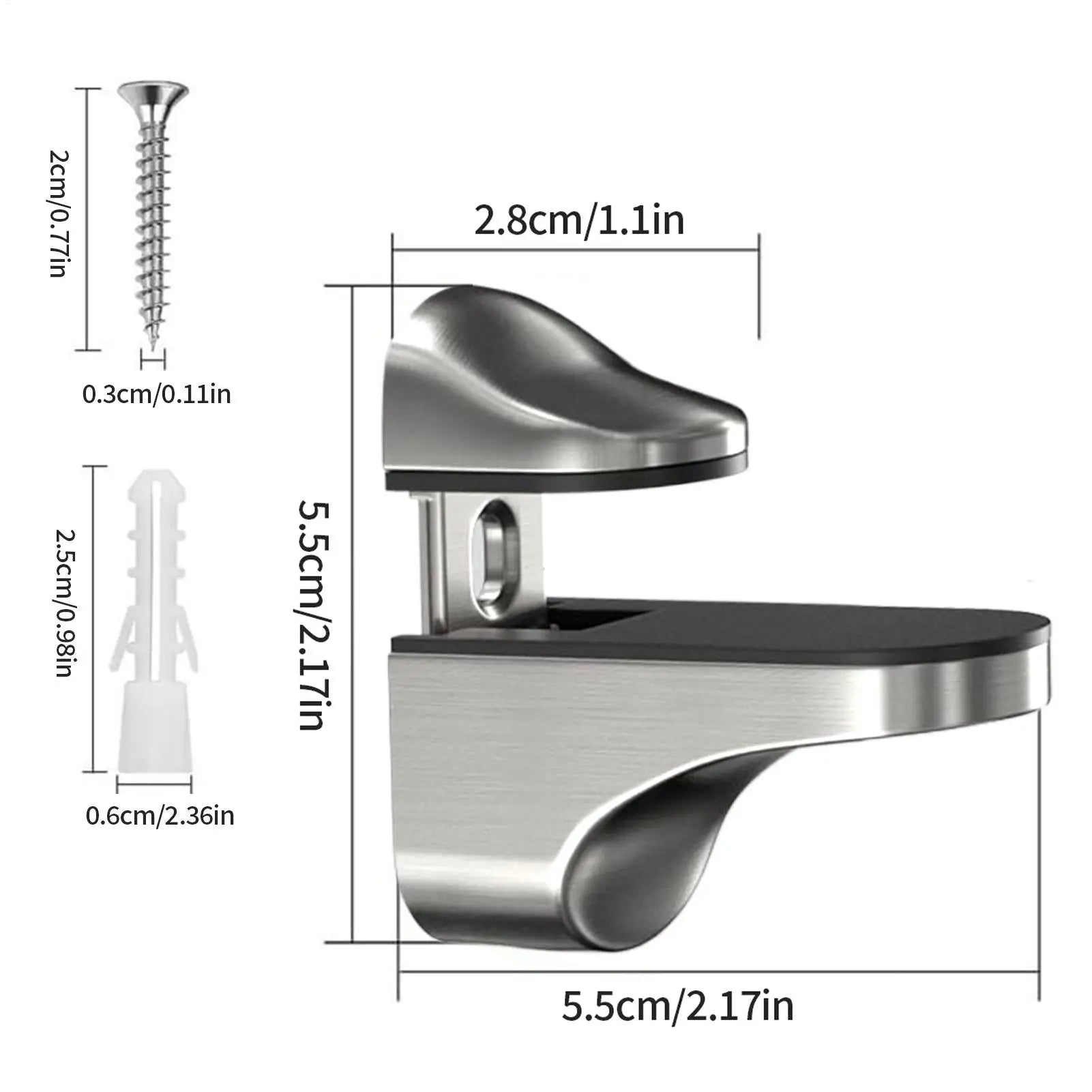 Shelf Brackets Adjustable Shower Glass Shelf Brackets Holder Parts Holder Support Clip Hardware for Wood Acrylic Cabinet Bar    Home Decor Supply | Online Retail | ShoreShopper.com