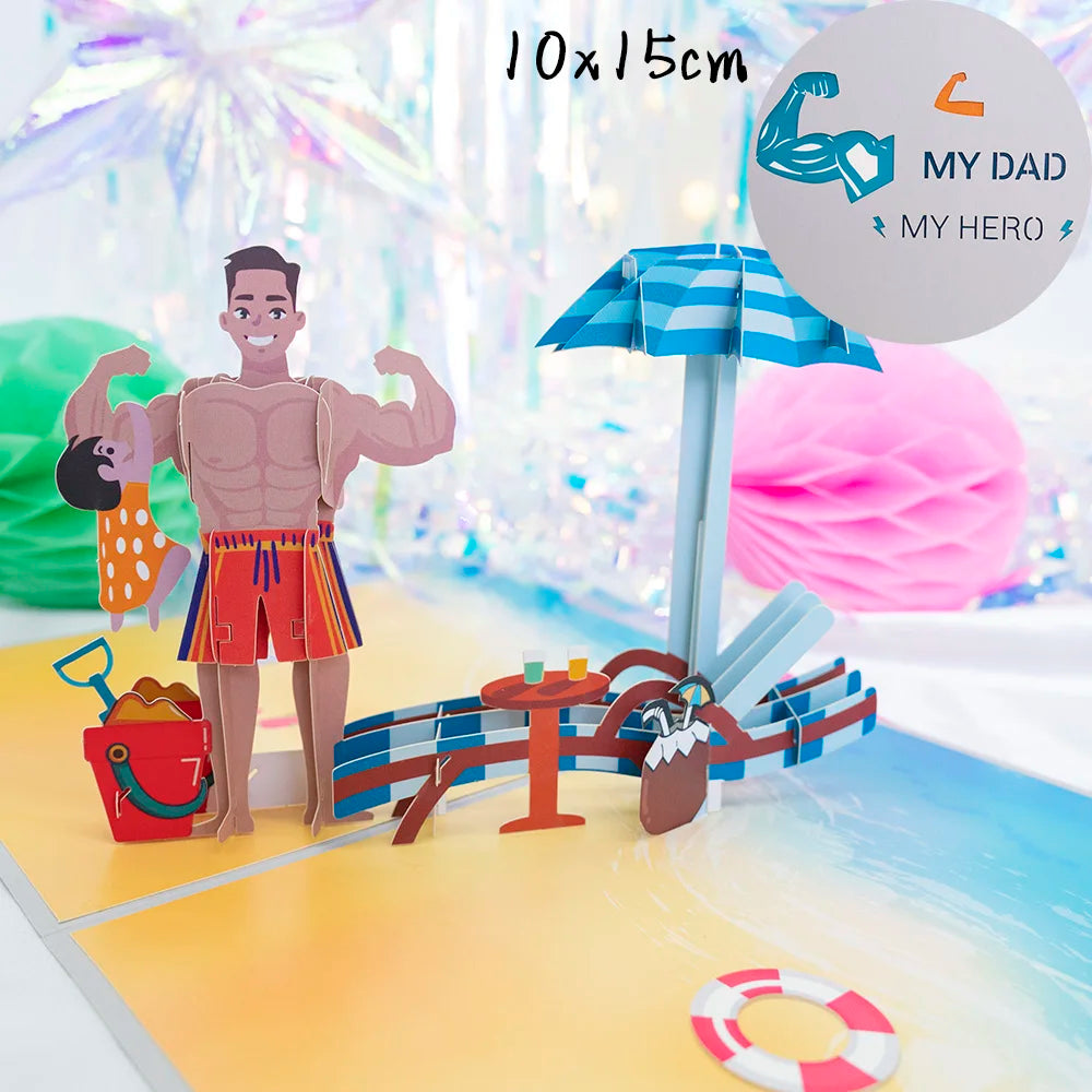 3D Creative Bouquet Gift Card for Mother Father Wife Friends Blessing Card Gift for Mothers Fathers Day Thank You Greeting Cards    Your Coastal Marketplace | Shoreshopper.com
