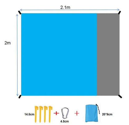 Beach Blanket Super Large 79 x 83 Inch Sandproof Waterproof Soft Comfortable Material Light Weight Portable for Beach Outdoor    Your Coastal Marketplace | Shoreshopper.com