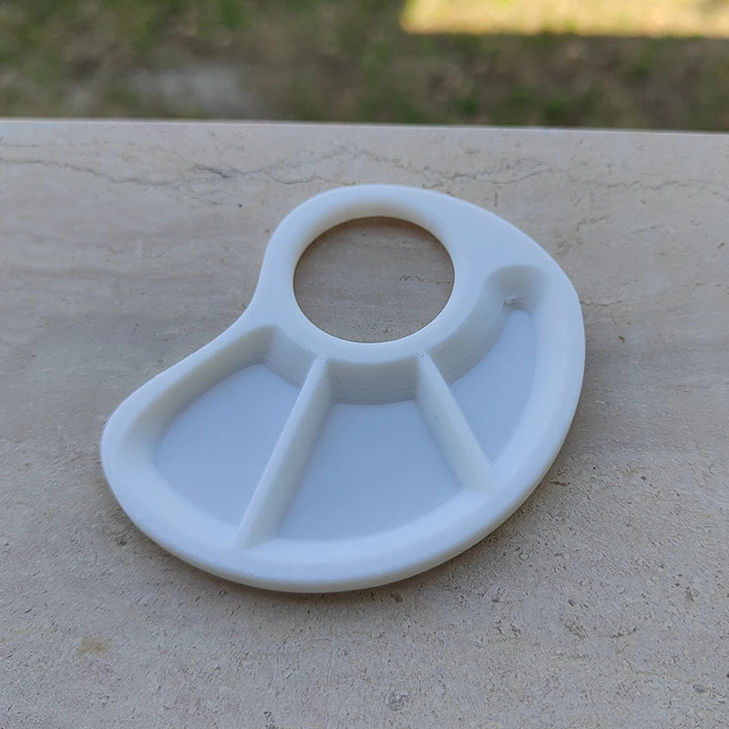 Ergonomic Thumb Palette Petite Paint Palette Smooth Surface for Artists Outdoor Painting Home Crafts School Art Classes    Home Decor Supply | Online Retail | ShoreShopper.com