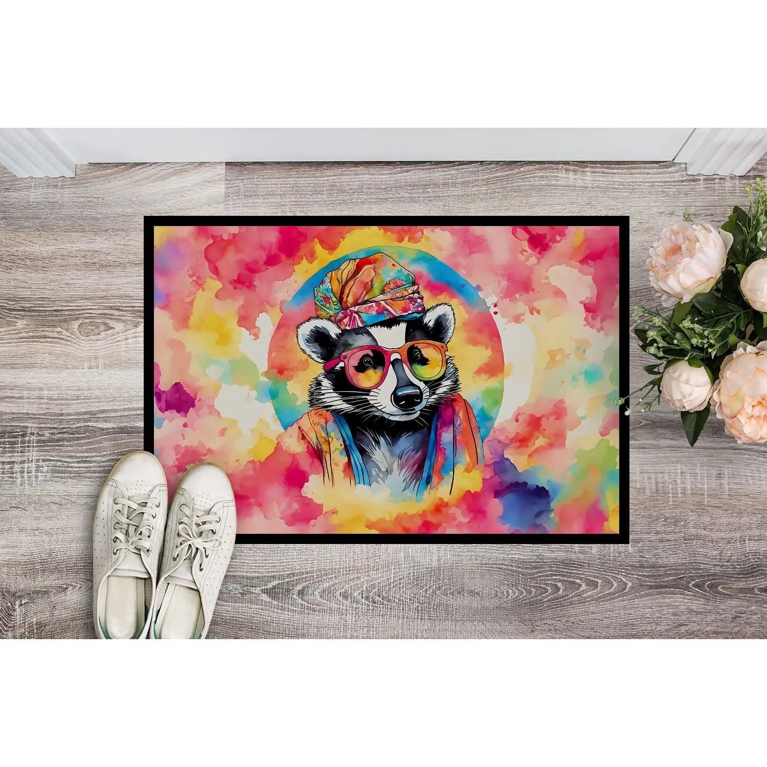 New Hippie Animal Badger Doormat Non Slip Washable Low Pile 18H X 27W Indoor Outdoor Entryway Rug Front Door Mat    Home Decor Supply | Online Retail | ShoreShopper.com