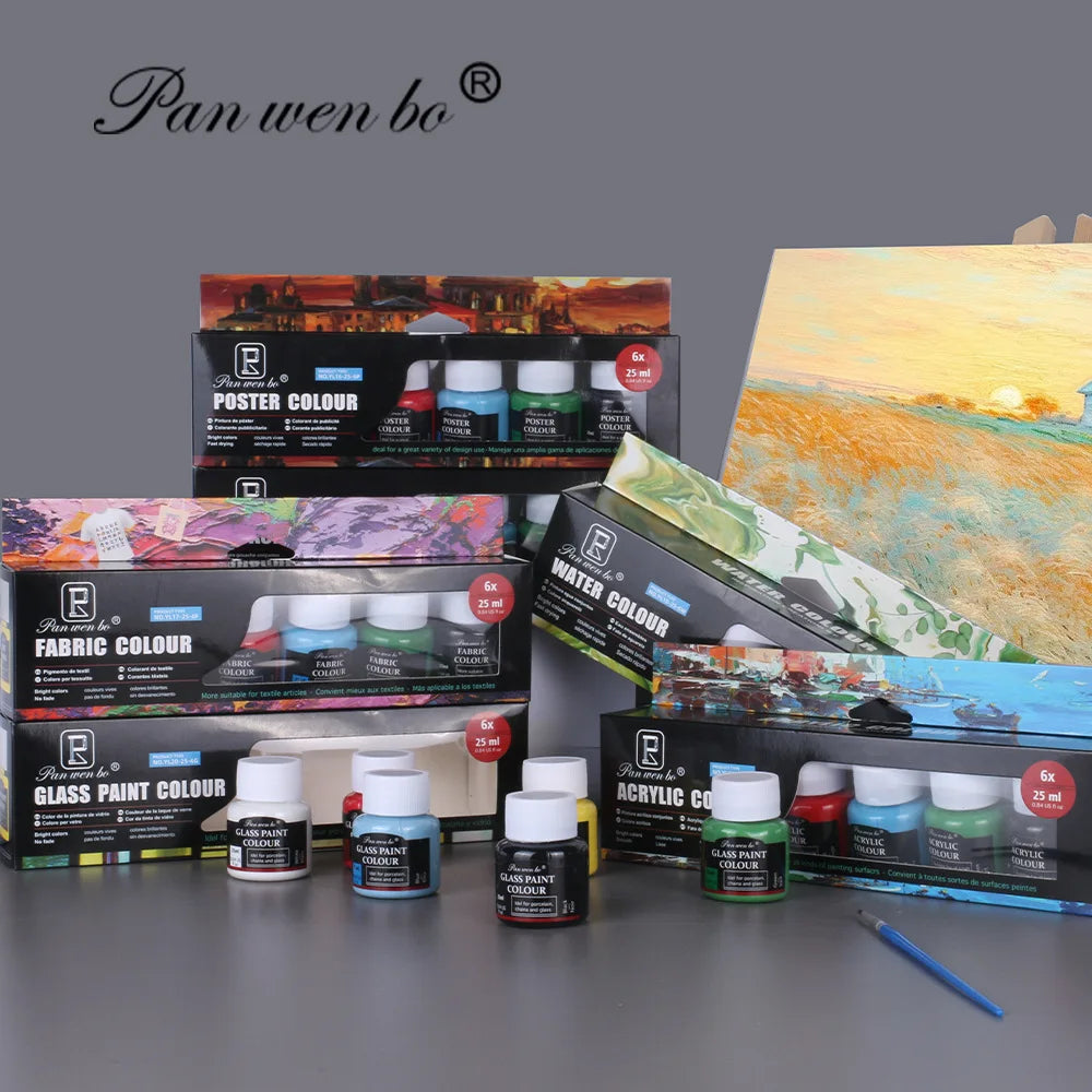 Acrylic Paint Set 6/12 Colors 25ml,Water-Proof Portable Art Rich Pigments for DlY Craft,Drawing,Painting,Canvas, Rock    Home Decor Supply | Online Retail | ShoreShopper.com