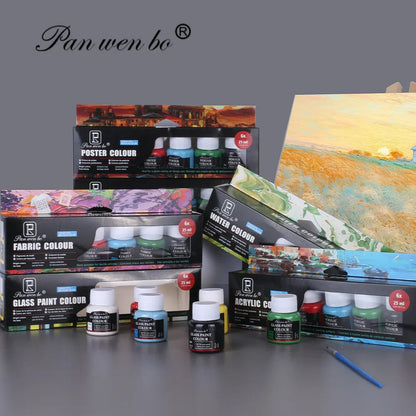 Acrylic Paint Set 6/12 Colors 25ml,Water-Proof Portable Art Rich Pigments for DlY Craft,Drawing,Painting,Canvas, Rock    Home Decor Supply | Online Retail | ShoreShopper.com