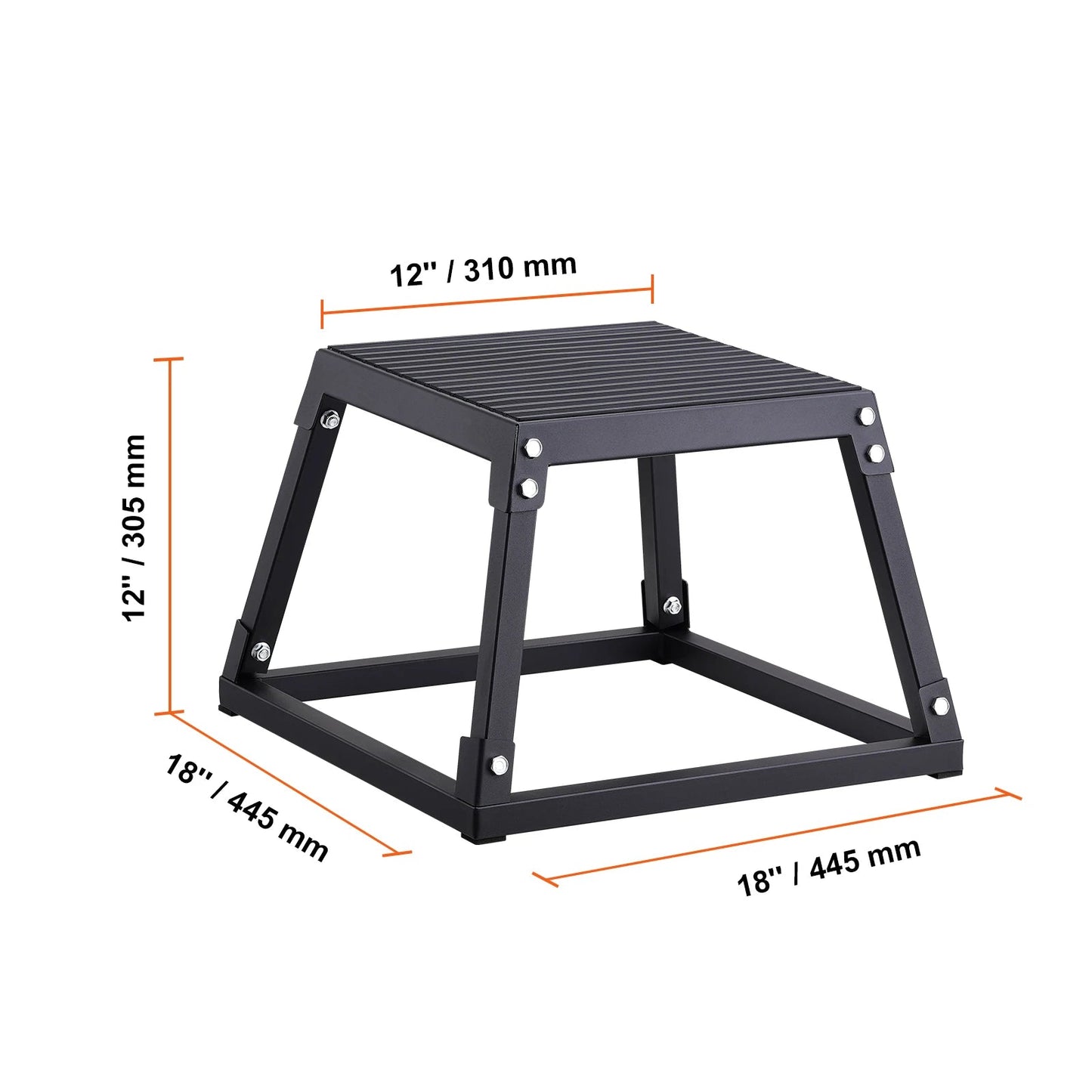 SucceBuy 12/18 Inch  Jump Box Anti-Slip Fitness Exercise Step Up Box For Home Gym Training Conditioning Strength Training    Home Decor Supply | Online Retail | ShoreShopper.com