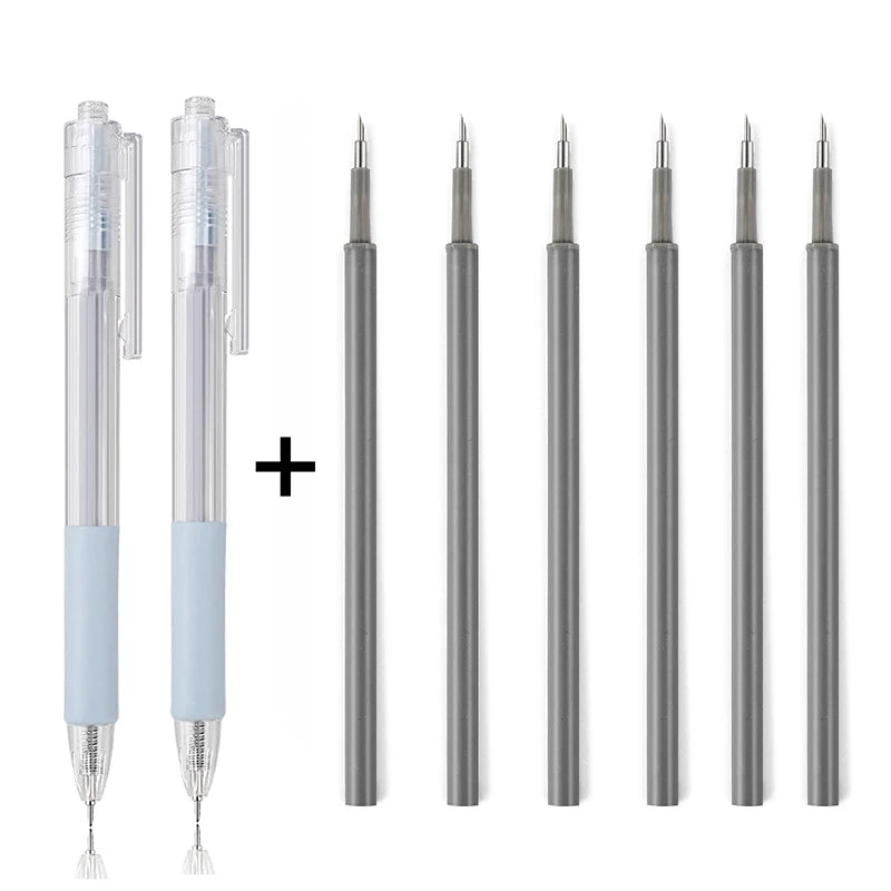 1/8pcs Art Utility Knife Pen Knife Pen Refill Set Paper Cutting Tool Precision Scrapbooking Sticker Cutter DIY Craft Supplies    Home Decor Supply | Online Retail | ShoreShopper.com