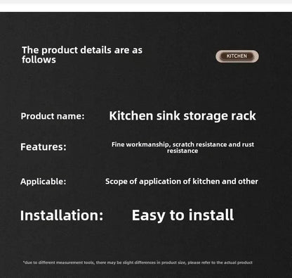 Stainless Steel Sink Shelf Bowl Drain Rack Kitchen Storage Rack Multifunctional Dish Cutlery Knife Spoon Sink Rack Set Organizer    Home Decor Supply | Online Retail | ShoreShopper.com