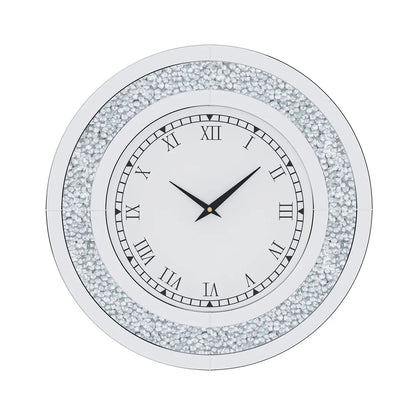 LUVODI 32inch Modern 3D Wall Clock Large Diamond Crystal Living Room Kitchen Bedroom Hall Clock with Roman Numerals    Home Decor Supply | Online Retail | ShoreShopper.com