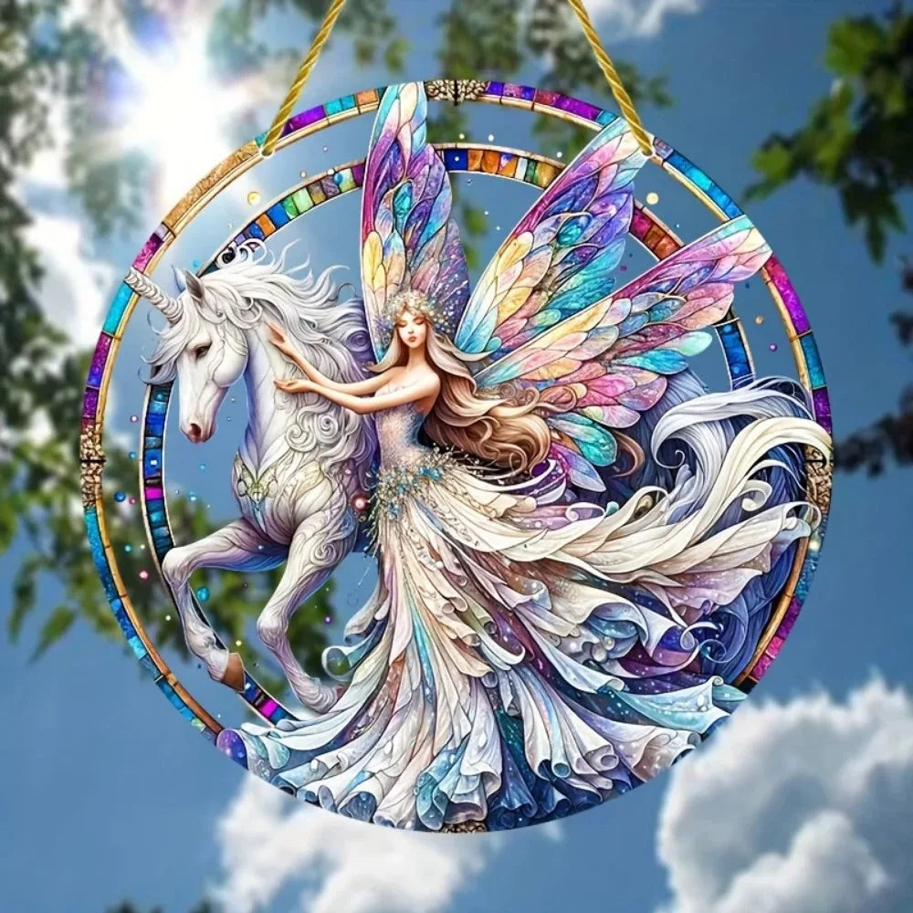 Enchanting Elf Fairy Acrylic Sun Catcher Window Door Display, Seasonal Summer Decor - for Home, Bar, for Daily Christmas Decor    Your Coastal Marketplace | Shoreshopper.com