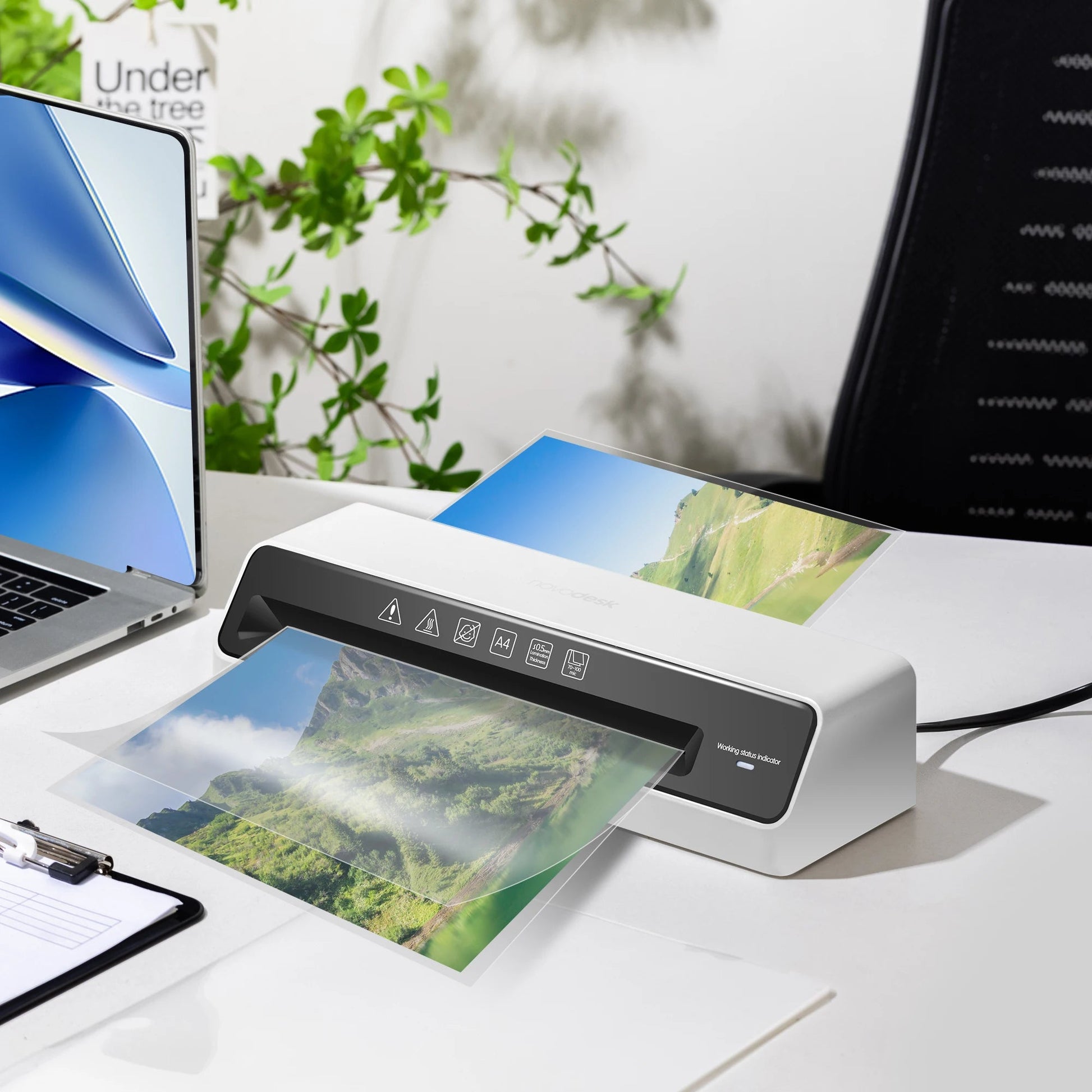Deli 9in Max Width Thermal Laminator with 20 A4 Pouches, Quick Warm-Up, Never Jam, Desktop Laminator for Home Office Use    Home Decor Supply | Online Retail | ShoreShopper.com