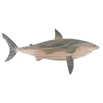 Fish Wood Decoration Wooden Whale Sea Decor Whale Fish Sculpture Figurine Hanger Ornament Rustic Wall Decor for Home Living Room    Your Coastal Marketplace | Shoreshopper.com
