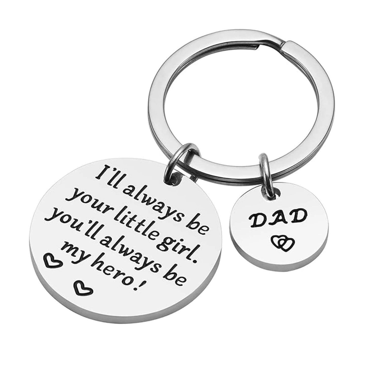 Father’s Day Gift Dad Gifts from Daughter for Birthday Christmas Valentine’s Day Father Daughter Keyring Stainless Steel Jewelry    Your Coastal Marketplace | Shoreshopper.com