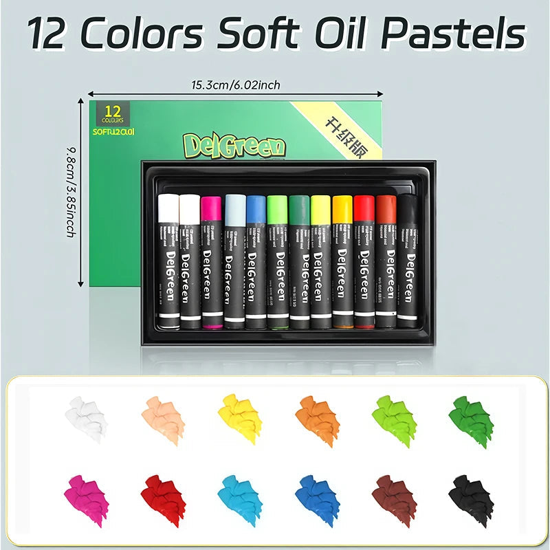 Artists Oil Pastels Set of 48/36/24/12Colors,for Painting,Blending,Art Supplies for Classroom,Beginners,Adults,Students,Teachers    Home Decor Supply | Online Retail | ShoreShopper.com